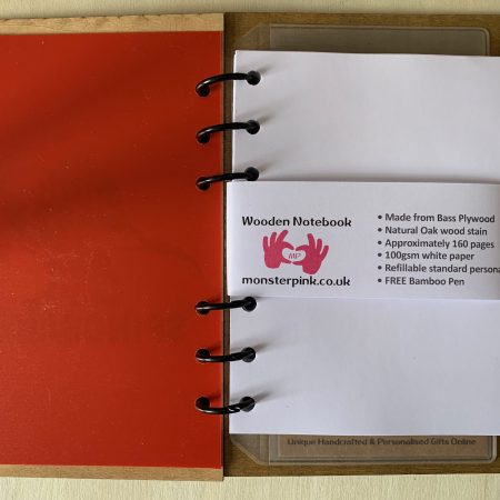 Dinosaur Wooden Notebook