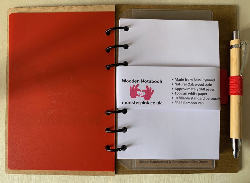Dinosaur Wooden Notebook
