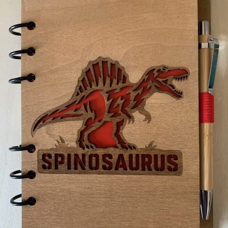 Dinosaur Wooden Notebook