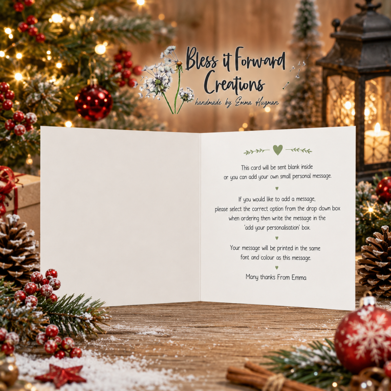 Personalised Christmas Card for Postal Worker