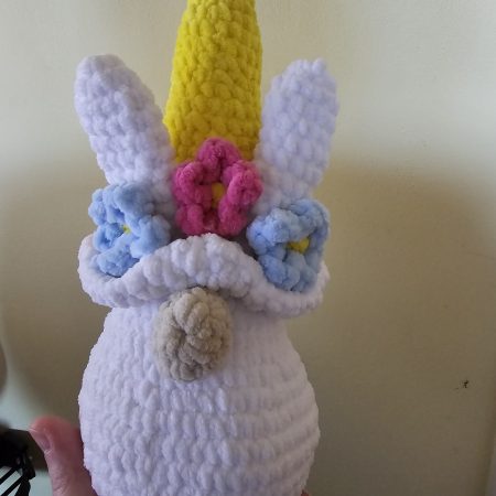 Handmade 10-Inch Crocheted Gonk Soft Toy in Chenille Yarn