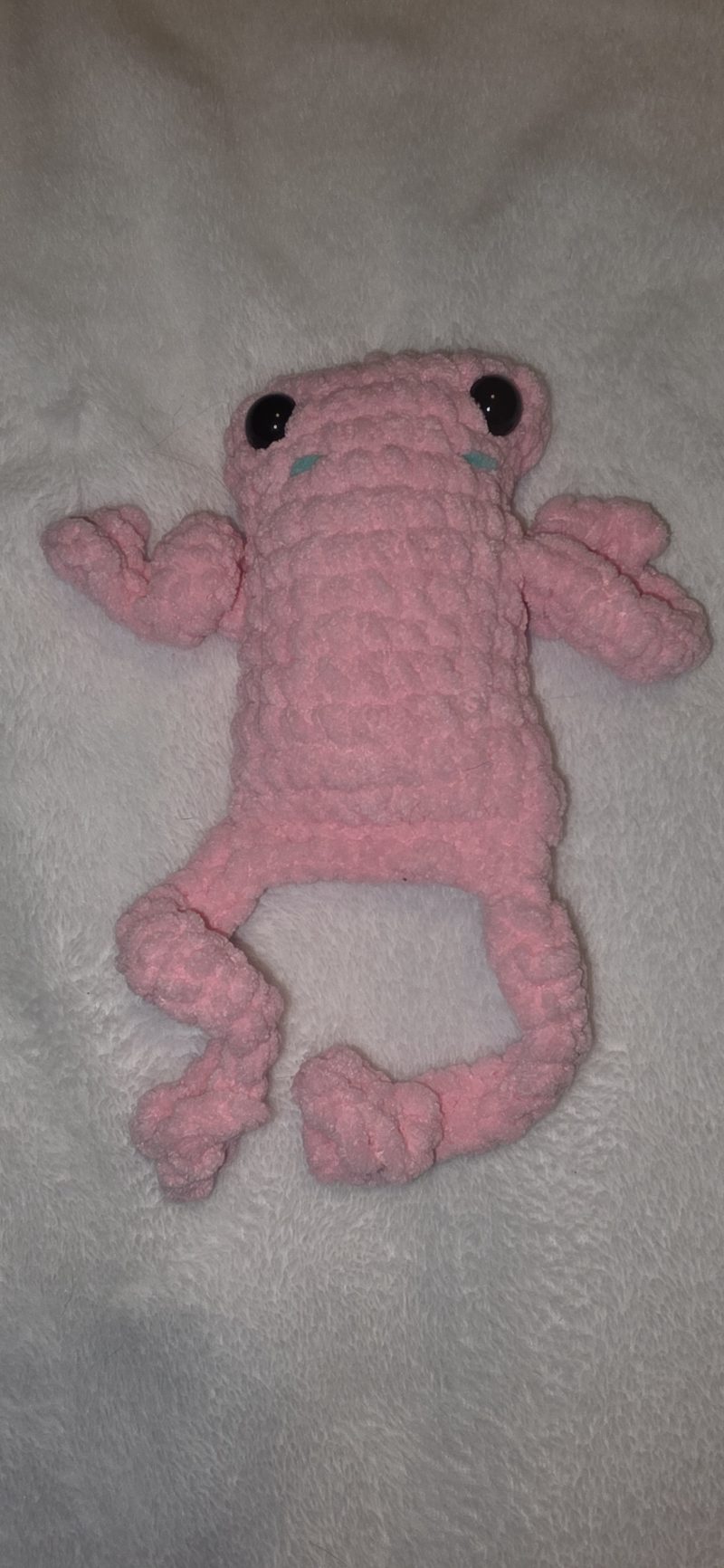 Crochet Leggy Frog Plush – Handmade Chenille Amigurumi toy – Custom Colours – UKCA Tested Soft Toy
