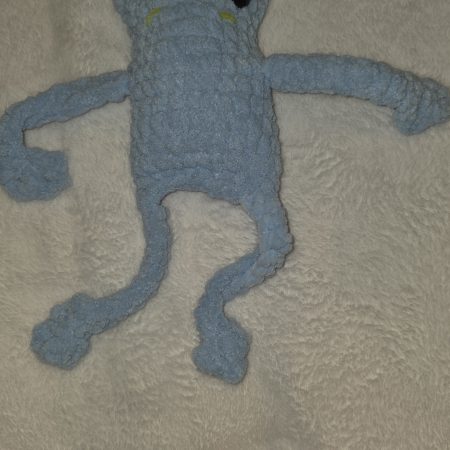 Crochet Leggy Frog Plush – Handmade Chenille Amigurumi toy – Custom Colours – UKCA Tested Soft Toy
