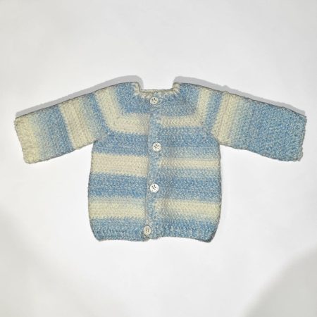 Handmade Crochet Baby Cardigan /Jacket Newborn to 12 Months | Soft Baby Gift | Herringbone stitch