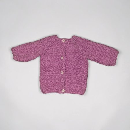 Handmade Crochet Baby Cardigan /Jacket Newborn to 12 Months | Soft Baby Gift | Herringbone stitch