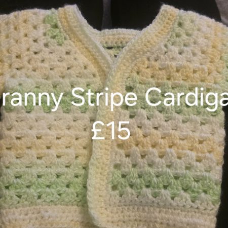Handmade Crochet Baby Cardigan /Jacket Newborn to 18 Months | Soft Baby Gift | Granny Stitch