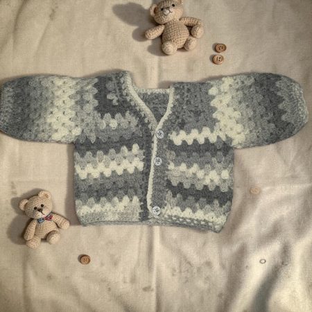 Handmade Crochet Baby Cardigan /Jacket Newborn to 18 Months | Soft Baby Gift | Granny Stitch