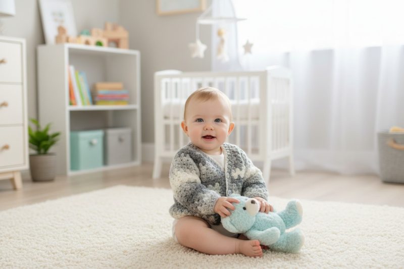 Handmade Crochet Baby Cardigan /Jacket Newborn to 18 Months | Soft Baby Gift | Granny Stitch