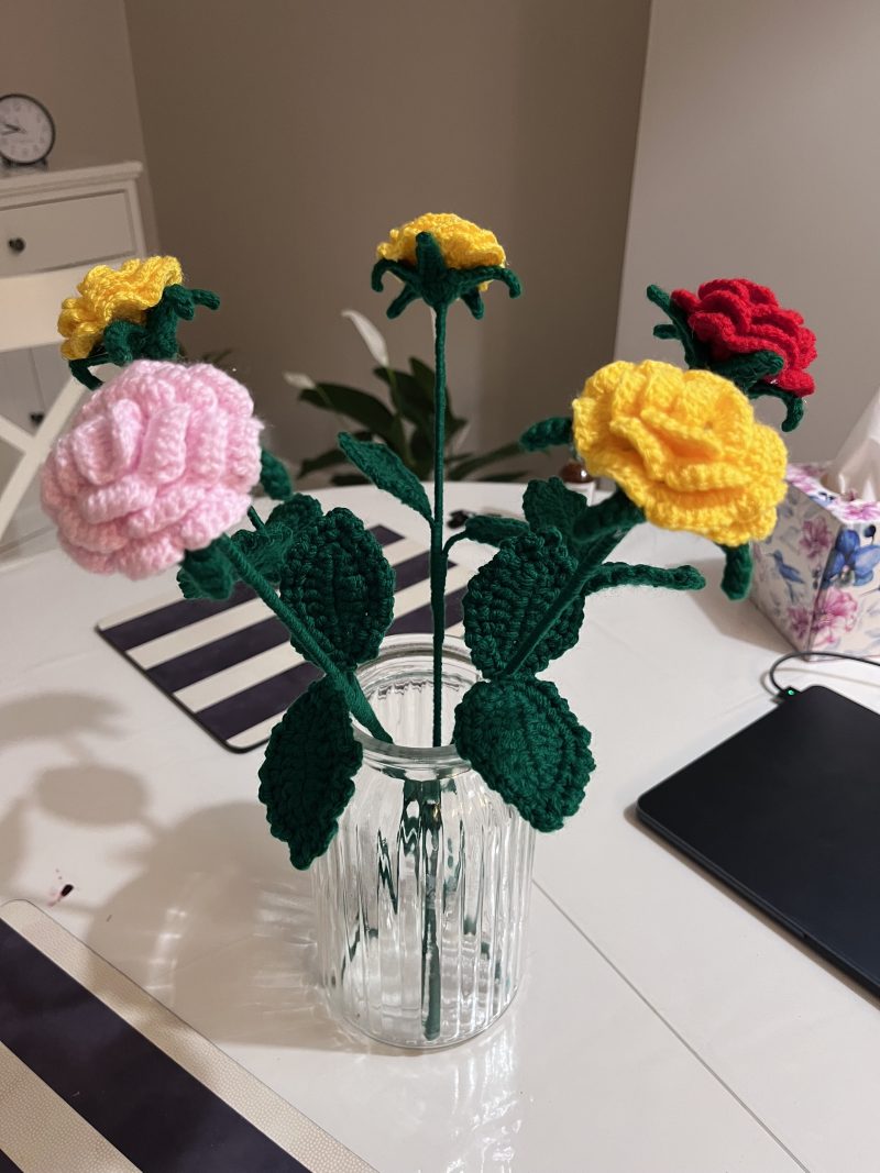 Handmade Crochet Roses