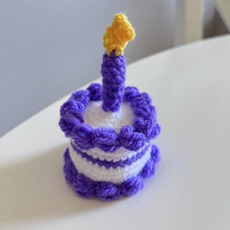 Handmade Crochet Mini Cake