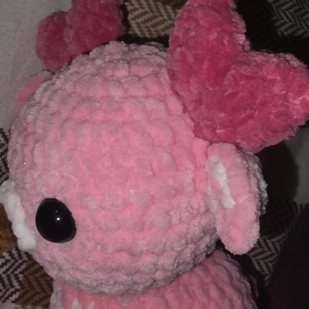 Handmade Crochet Small Reindeer Plushie in Chunky Chenille Yarn