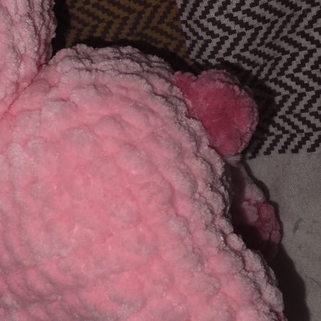 Handmade Crochet Small Reindeer Plushie in Chunky Chenille Yarn