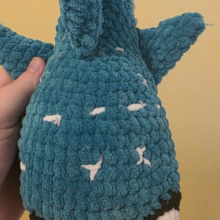 Handmade Crocheted Whale Shark Soft Toy, 18 Inches Long