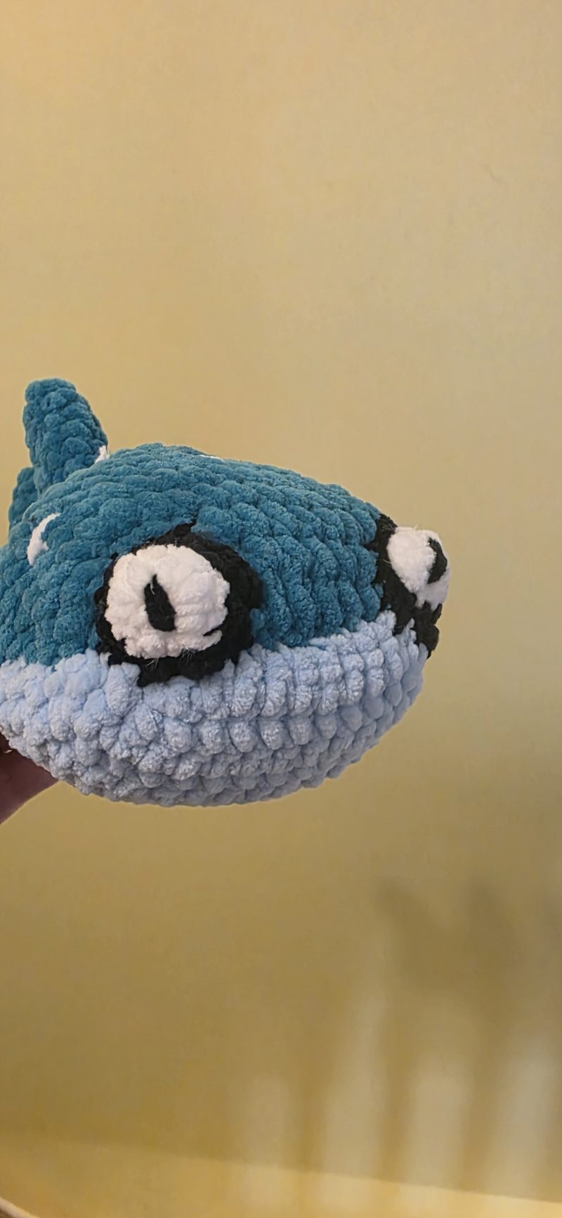 Handmade Crocheted Whale Shark Soft Toy, 18 Inches Long