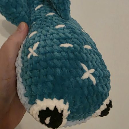 Handmade Crocheted Whale Shark Soft Toy, 18 Inches Long