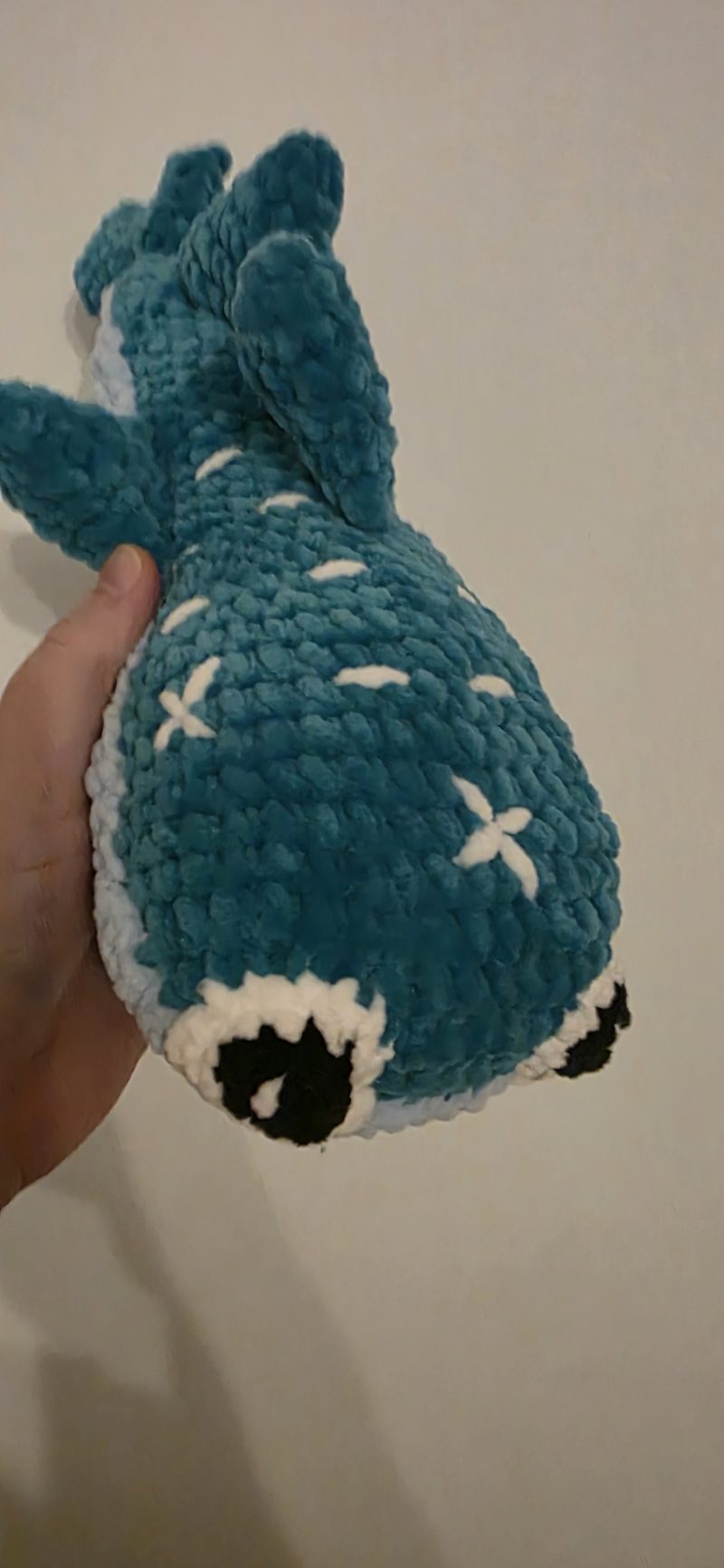 Handmade Crocheted Whale Shark Soft Toy, 18 Inches Long