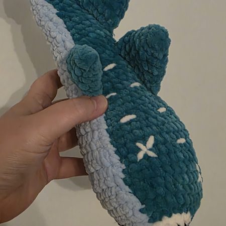 Handmade Crocheted Whale Shark Soft Toy, 18 Inches Long