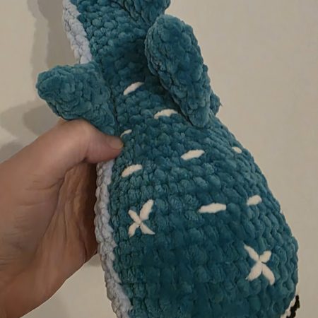 Handmade Crocheted Whale Shark Soft Toy, 18 Inches Long