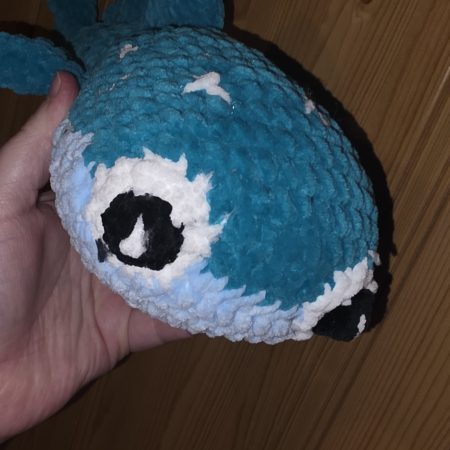 Handmade Crocheted Whale Shark Soft Toy, 18 Inches Long