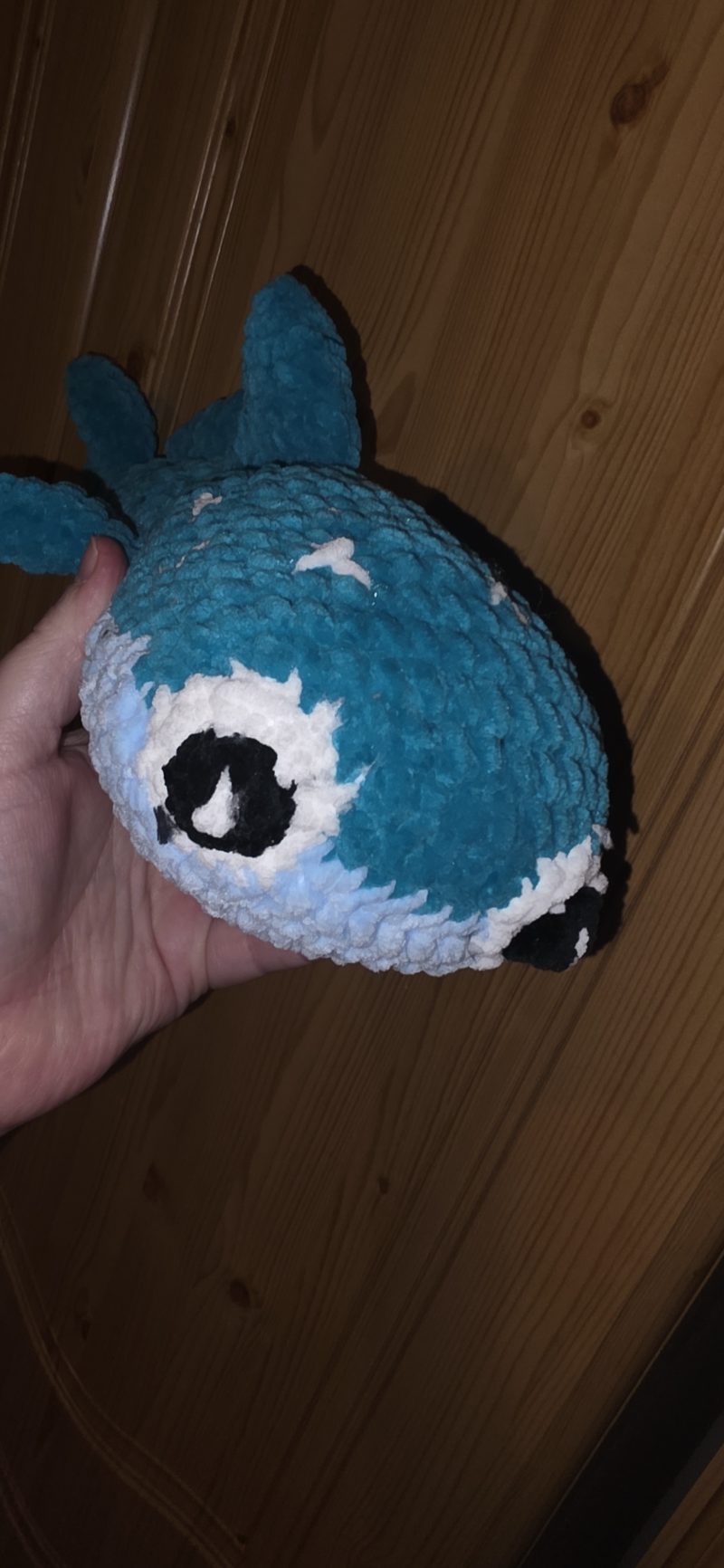 Handmade Crocheted Whale Shark Soft Toy, 18 Inches Long