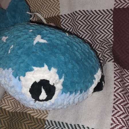 Handmade Crocheted Whale Shark Soft Toy, 18 Inches Long