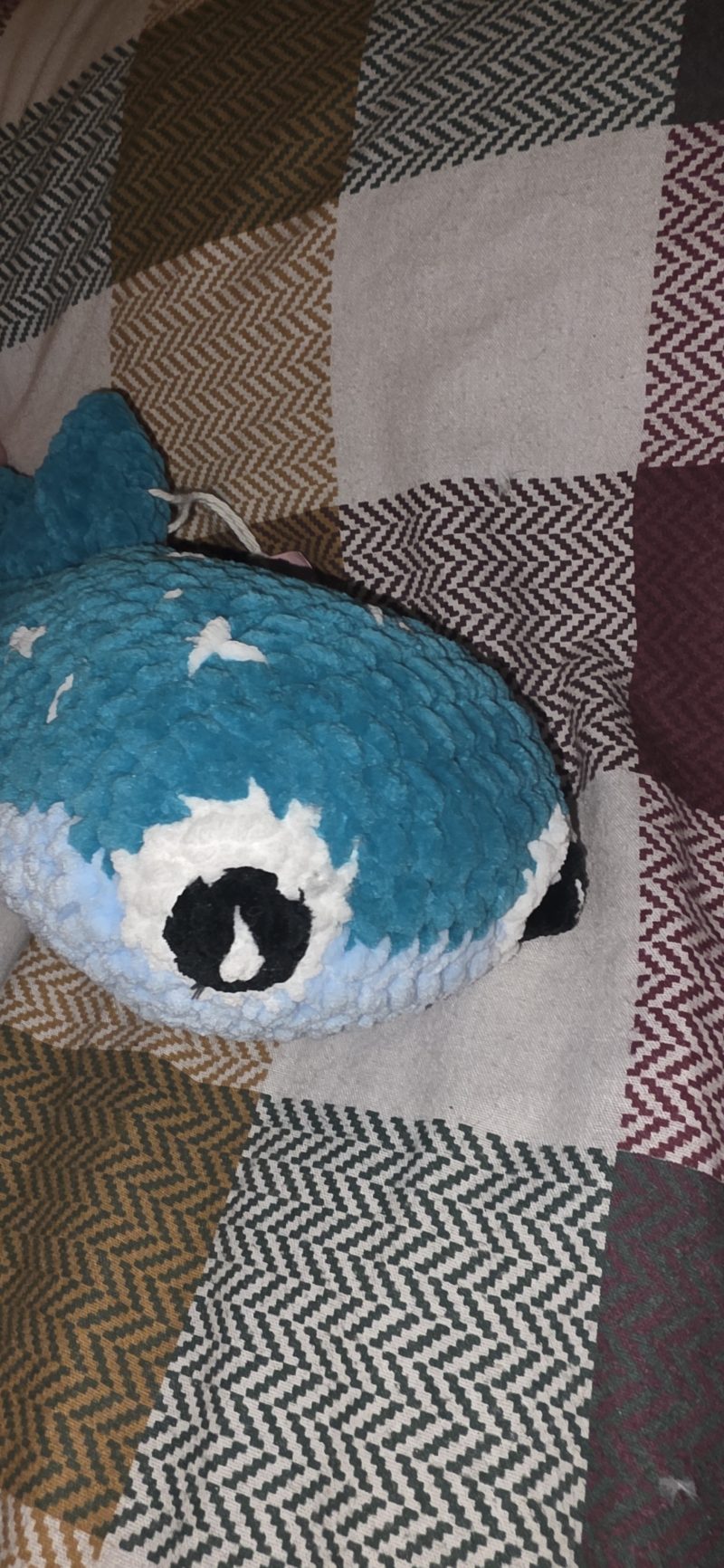 Handmade Crocheted Whale Shark Soft Toy, 18 Inches Long