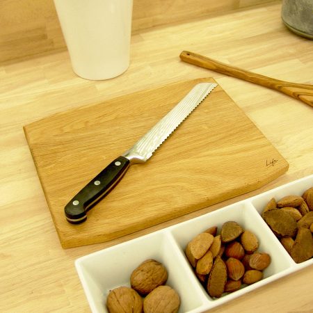 Set of 3 Solid Oak Chopping Boards – Large, Medium & Small
