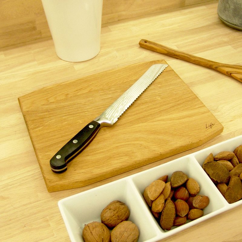 Set of 3 Solid Oak Chopping Boards – Large, Medium & Small