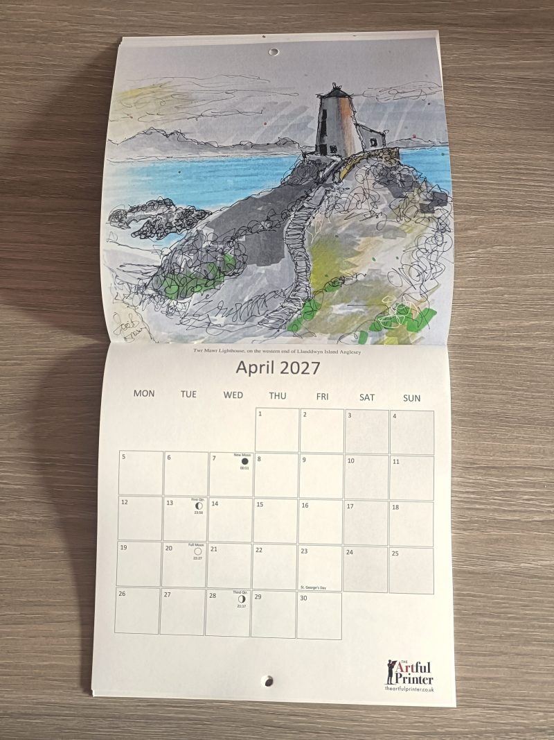 Calendar of North Wales illustrations