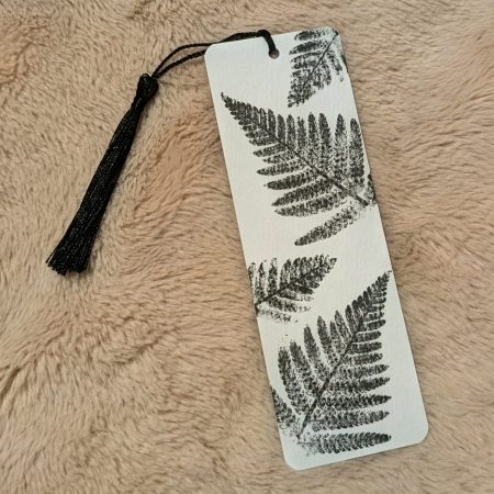 Handprinted Fern bookmark