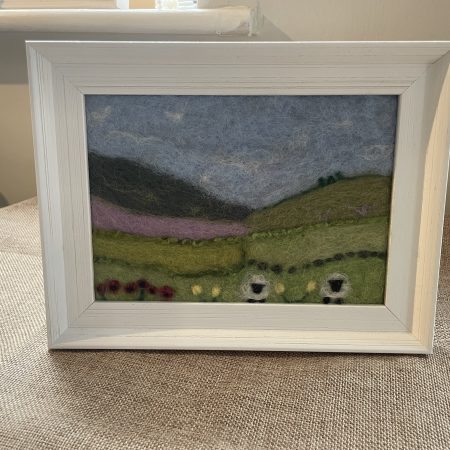 sheep landscape, hills