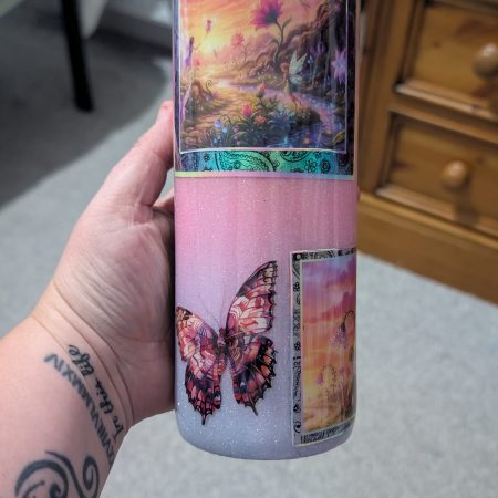 20oz glitter tumbler