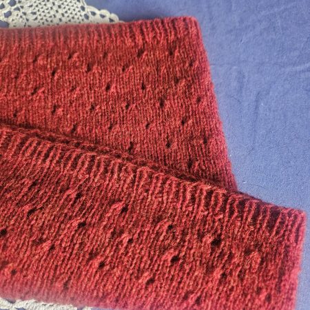Handknitted 100%wool cowl/tubescarf.