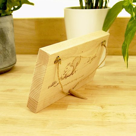 Personalised Engraved Wooden Plaque | Custom Engraved Solid Beech Sign