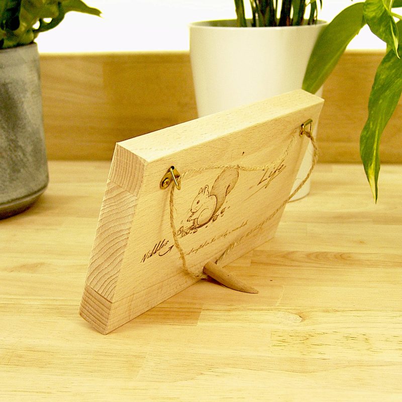 Personalised Engraved Wooden Plaque | Custom Engraved Solid Beech Sign