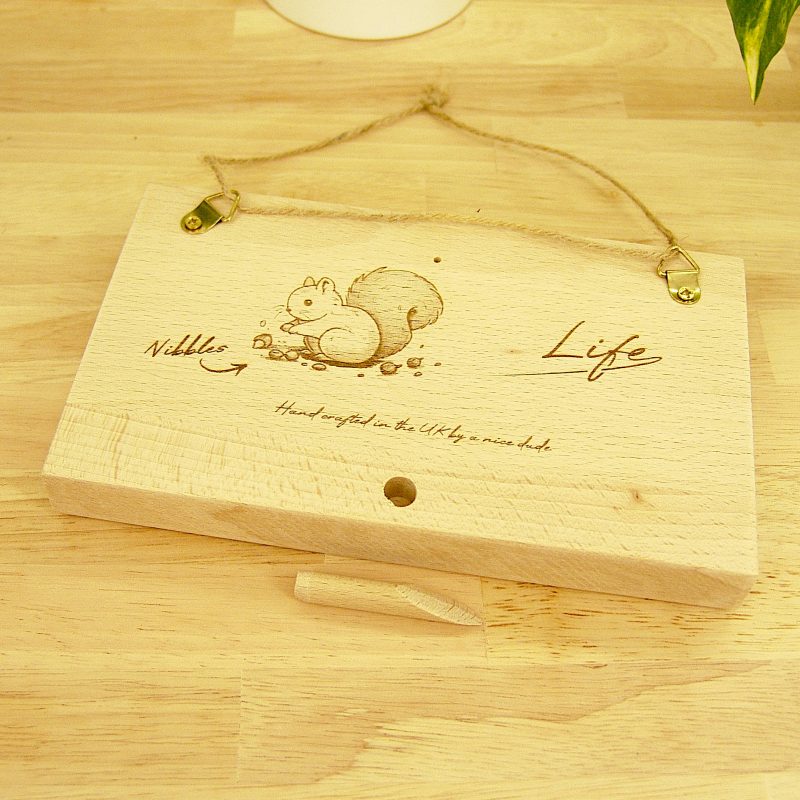Personalised Engraved Wooden Plaque | Custom Engraved Solid Beech Sign