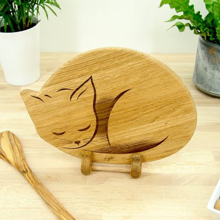 Cat Chopping Board – Cat Lover Gift, Hardwood Cutting Board