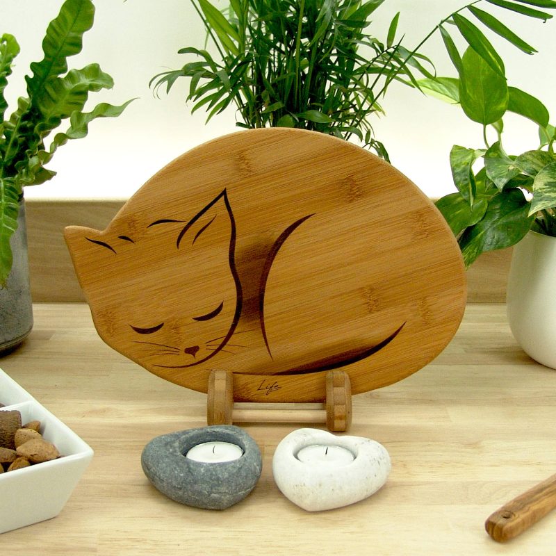 Cat Chopping Board – Cat Lover Gift, Hardwood Cutting Board