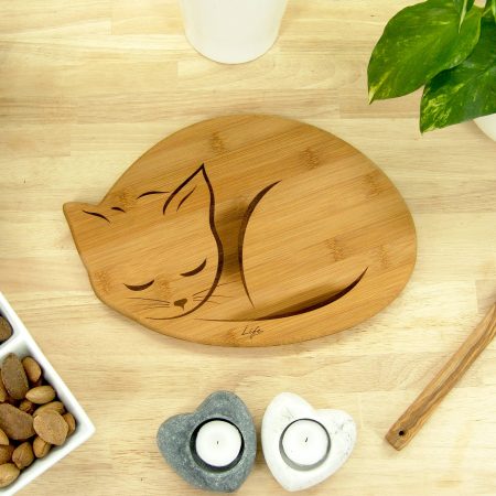 Cat Chopping Board – Cat Lover Gift, Hardwood Cutting Board