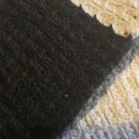 Hand Crocheted Scarf in Soft Wool and Acrylic Blend