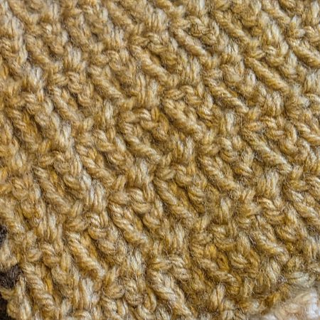 Hand Crocheted Scarf in Soft Wool and Acrylic Blend