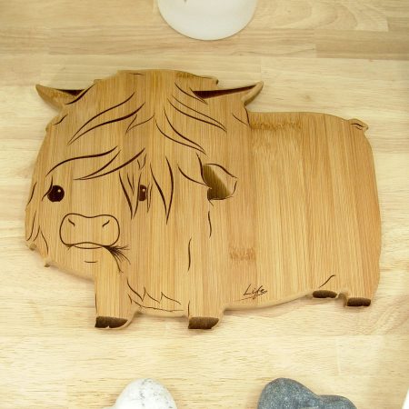 Highland Cow Chopping Board, Hagrid Handmade Cutting Board