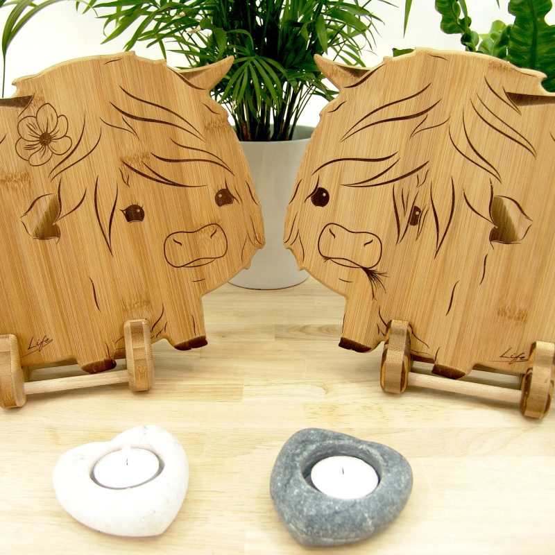 Highland Cow Chopping Board, Hagrid Handmade Cutting Board