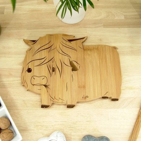 Highland Cow Chopping Board, Hagrid Handmade Cutting Board