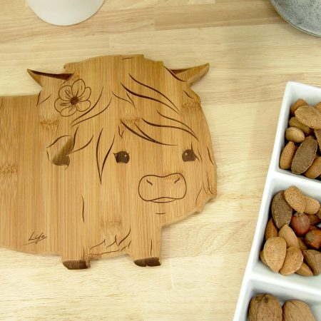 Highland Cow Chopping Board, Hetty | Handmade Cutting Board