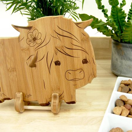 Highland Cow Chopping Board, Hetty | Handmade Cutting Board