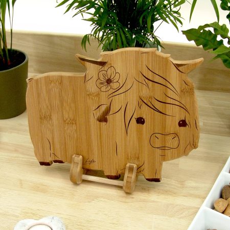 Highland Cow Chopping Board, Hetty | Handmade Cutting Board