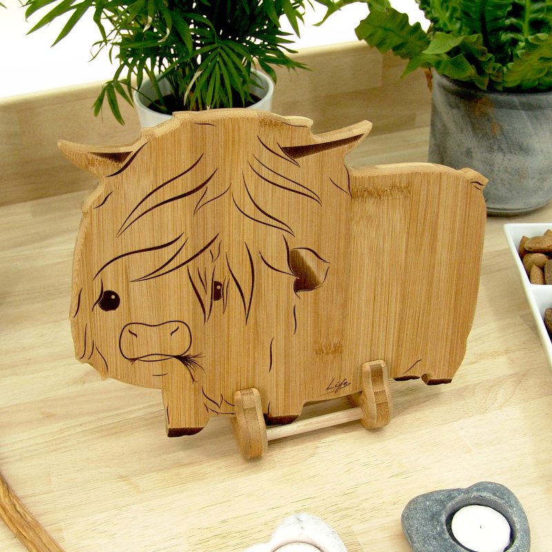 Highland Cow Chopping Board, Hagrid Handmade Cutting Board