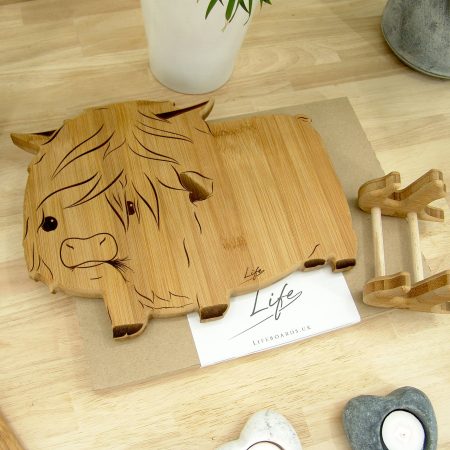 Highland Cow Chopping Board, Hagrid Handmade Cutting Board