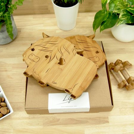 Highland Cow Chopping Board Set – Hagrid & Hetty